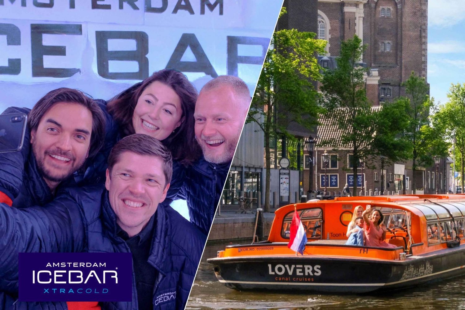 Amsterdam: Kanalkryssning och inträde till Xtracold Icebar