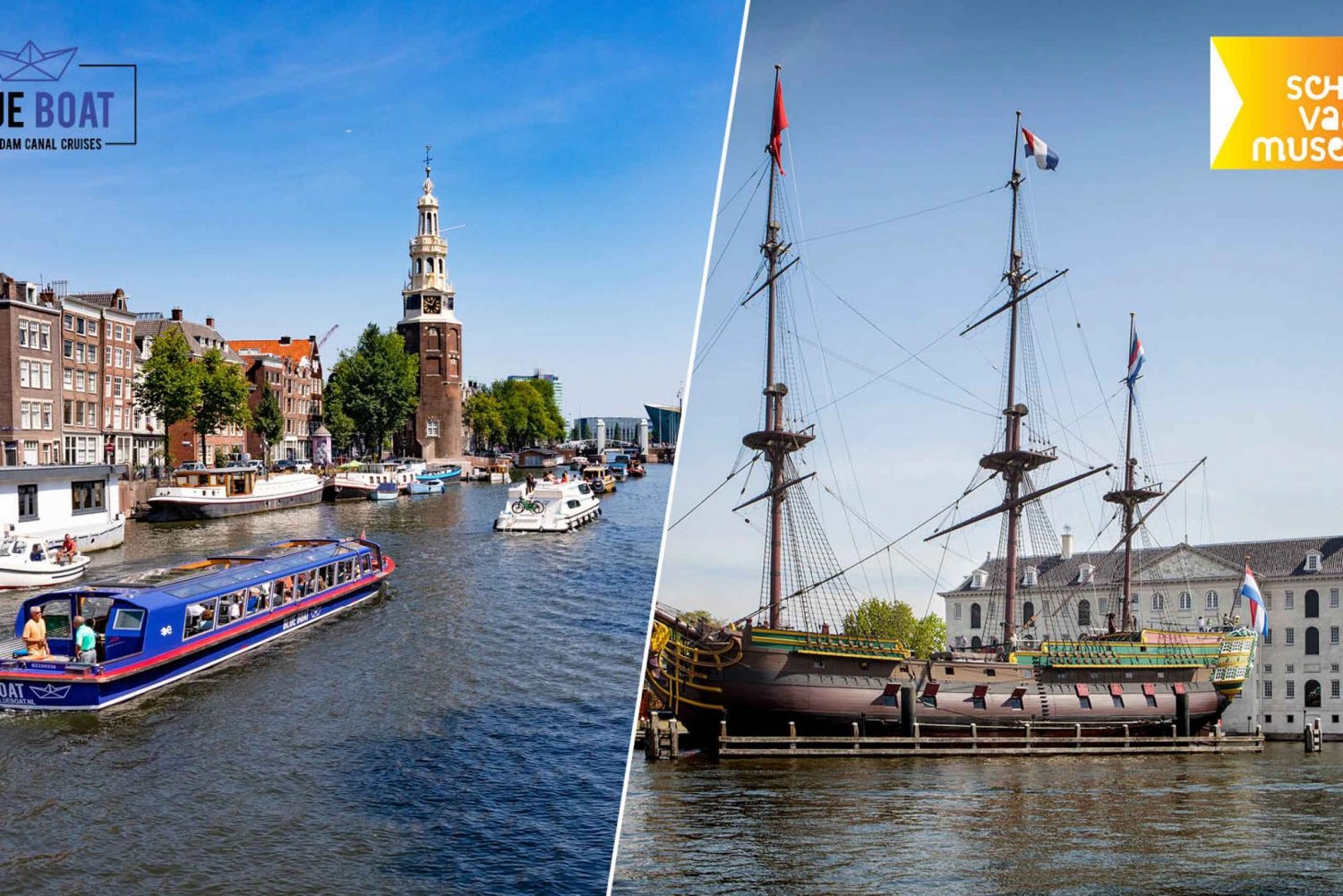 Biglietto combinato per la crociera sui canali di Amsterdam e il museo marittimo
