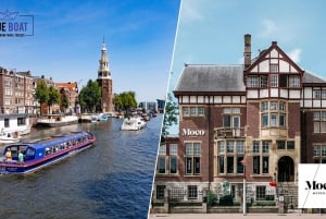 Amsterdam: Kombinert billett for kanalcruise og Moco Museum