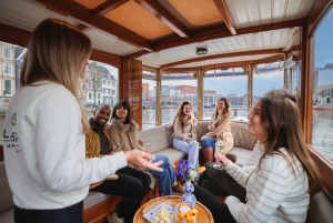 Amsterdam: Kanalcruise med bobler og noe å bite i