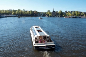 Amsterdam: Canal Cruise with Burger Menu in local restaurant