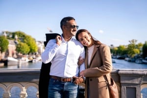 アムステルダム運河フォトシュート：ソロ、ファミリー、カップル