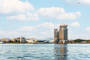 Amsterdam: Båttur på kanal med ost och vin