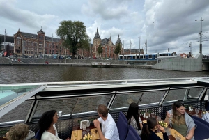 Amsterdam: Cruise med ost og vin