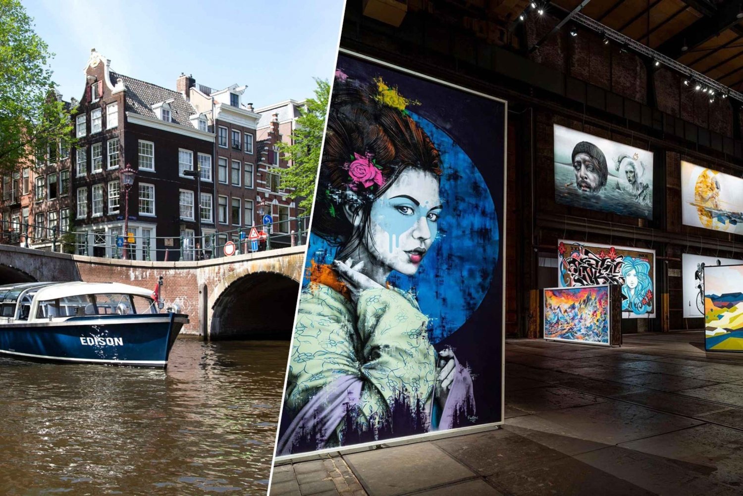 Amsterdam: Kanalrundfart og Straat Museum