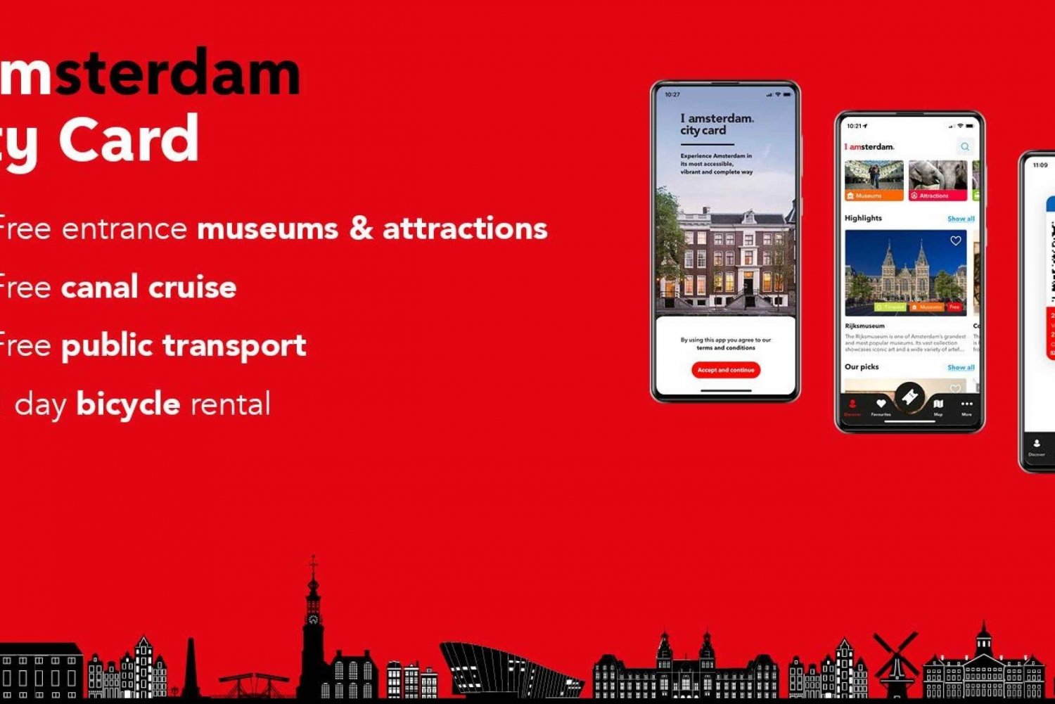 Amsterdam: Stadskort med gratis inträden och kollektivtrafik