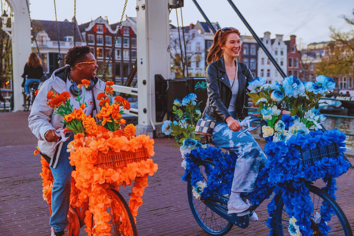 Amsterdam: Stadtzentrum, geführte Fahrradtour auf Blumenfahrrädern