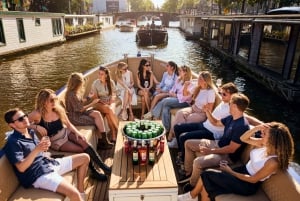 Amsterdam: City Highlights Small Boat Canal Cruise with host