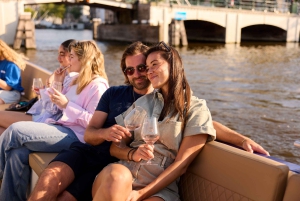 Amsterdam: City Highlights Small Boat Canal Cruise with host