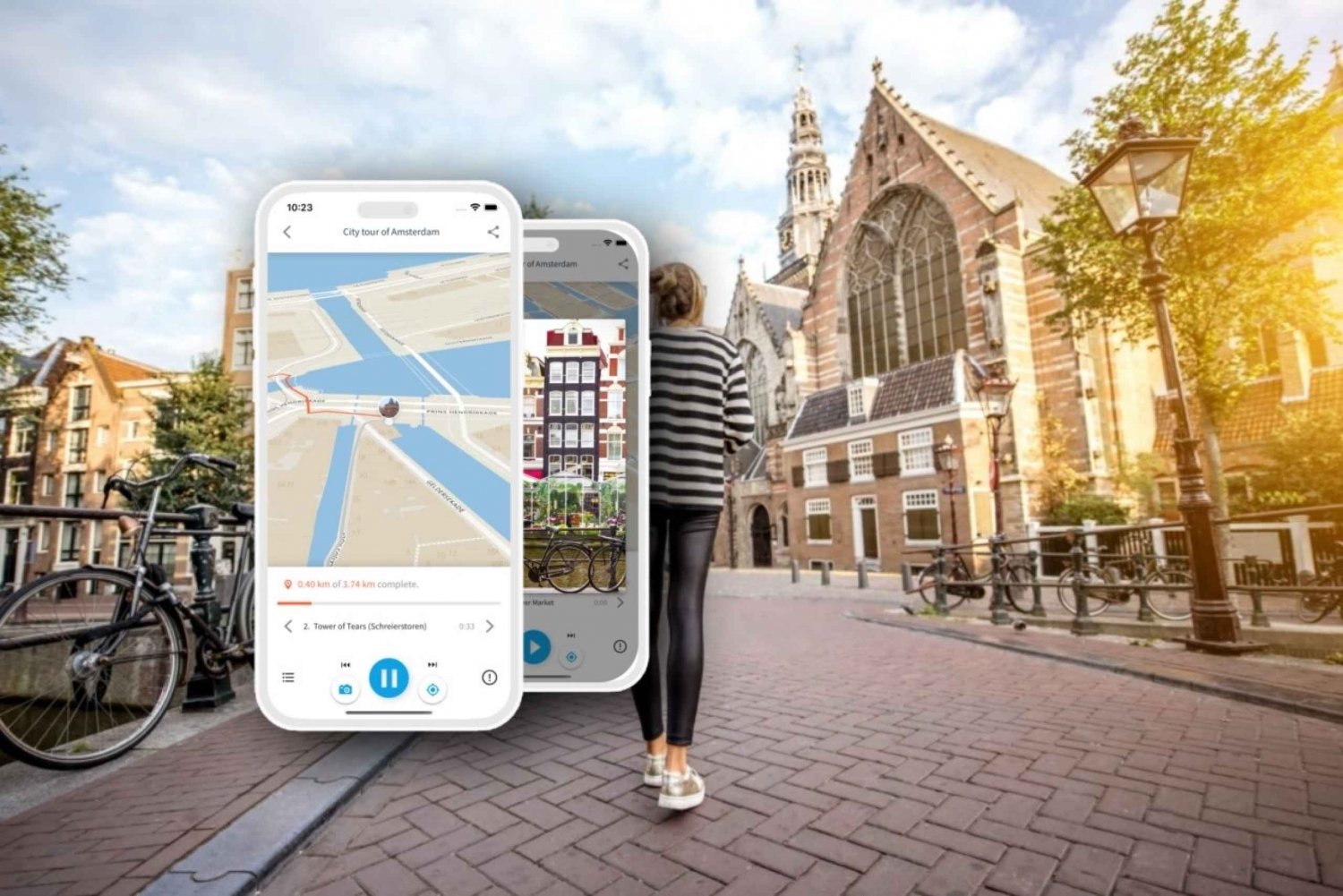 Amsterdam City Tour: audio guide app in your smartphone