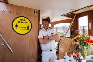 Amsterdã: Passeio de barco clássico com opção de queijo e vinho