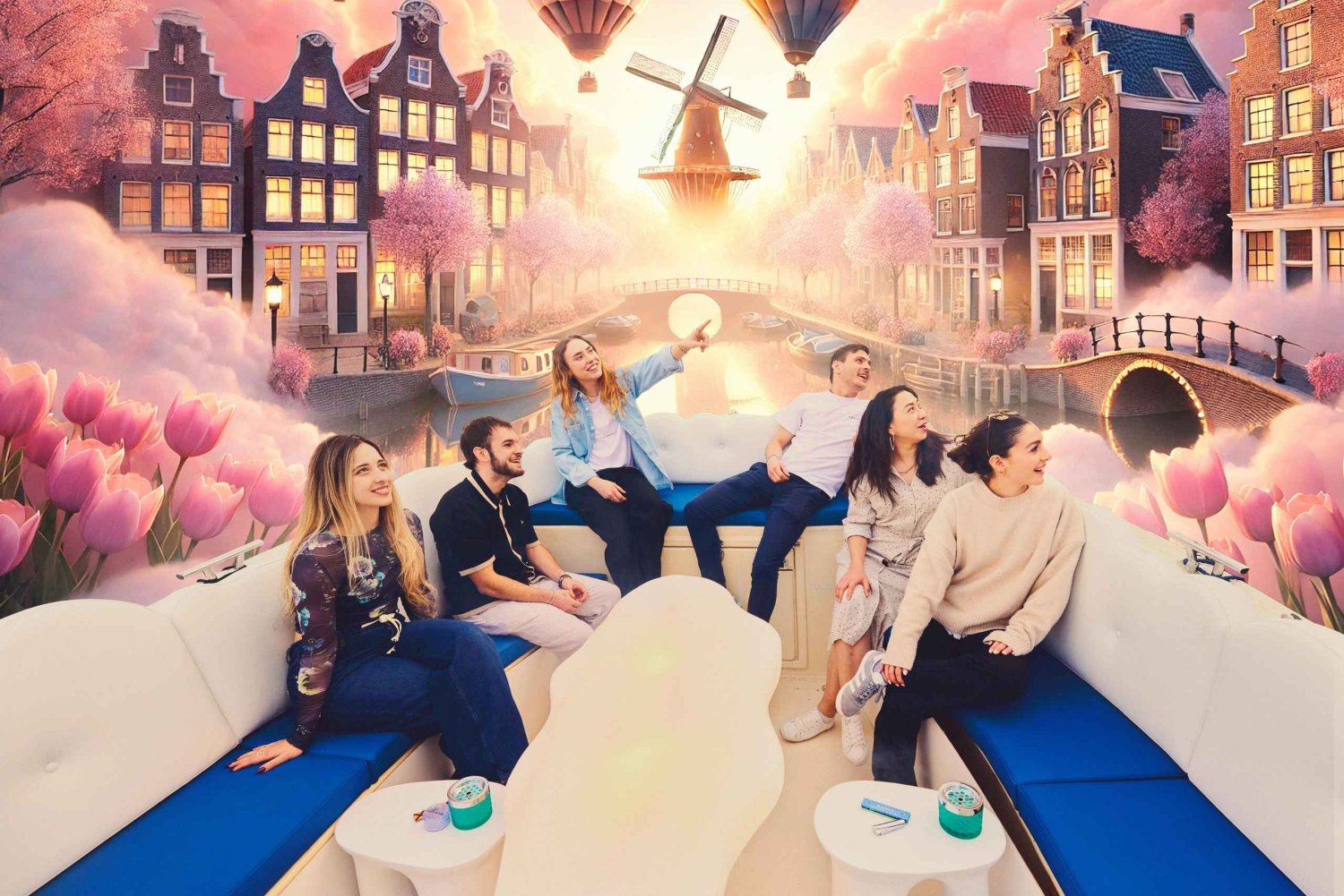 Amsterdam: Smoke Friendly Cannabis Cruise on Open Boat