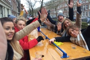 Amsterdam: Combined Prosecco Bike and Canal Cruise
