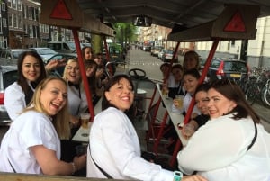 Amsterdam: Combined Prosecco Bike and Canal Cruise
