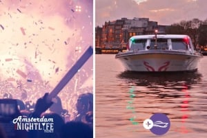 Amsterdam: Cruise & Nightlife Ticket with Drinks