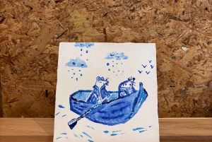 Amesterdão: Oficina de pintura de azulejos azuis de Delft