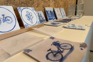 Amesterdão: Oficina de pintura de azulejos azuis de Delft