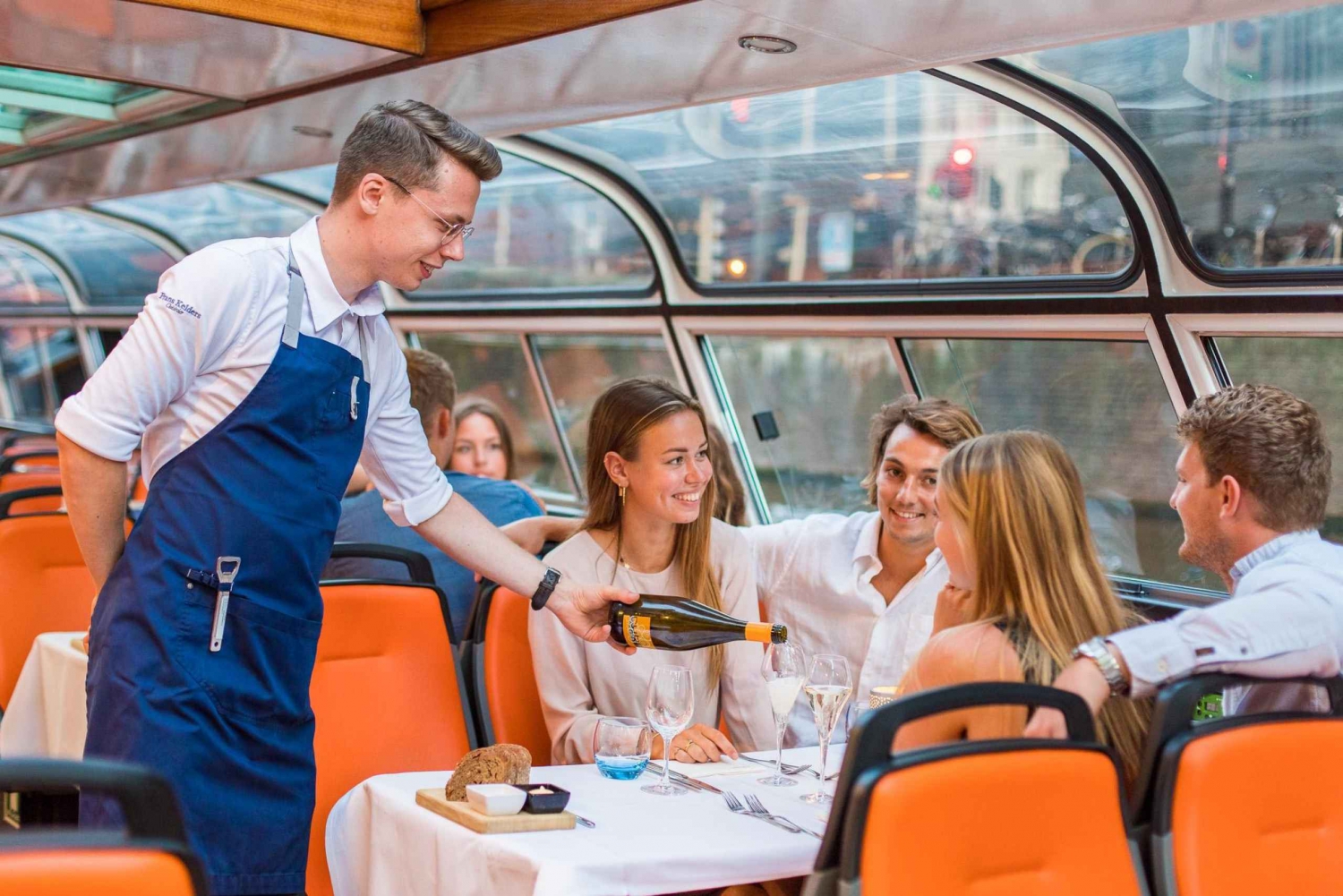 Amsterdam: Dinner Cruise mit 4-Gänge-Menü