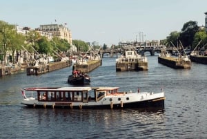 Amsterdam : croisière aux lumières du soir avec cocktail et gaufre