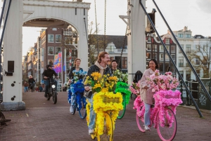 Amsterdam: Udforsk kanalerne, guidet tur på blomstercykler