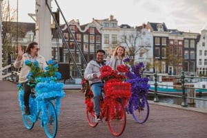 Amsterdam: Udforsk kanalerne, guidet tur på blomstercykler