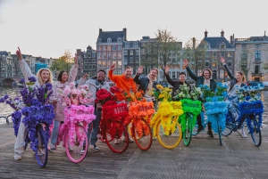 Amsterdam: Udforsk kanalerne, guidet tur på blomstercykler