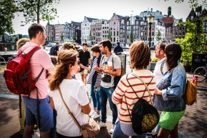 Amsterdam giornata intera: Passeggiata a piedi, in bicicletta e in crociera con pranzo