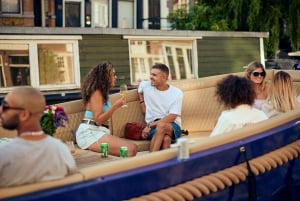 Amsterdam : Croisière sur les canaux avec guide allemand et bar à bord