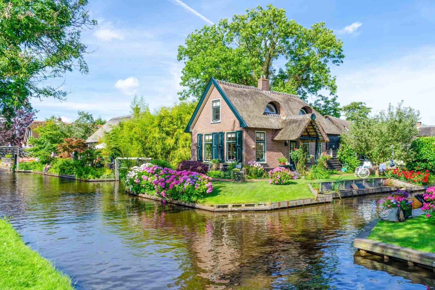 Amsterdam : Giethoorn, croisière en bateau, visite de Afsluitdijk