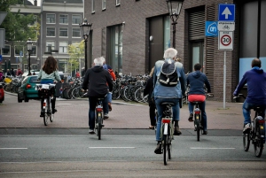Amsterdam: Tour guiado de la ciudad en bicicleta en francés