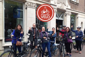 Amsterdam: Tour guiado de la ciudad en bicicleta en francés