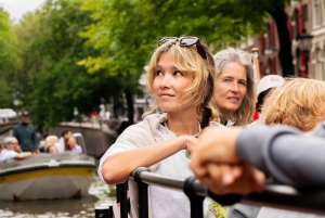 Amsterdam: Grachtenrondvaart met gids en optie voor een drankje