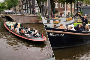 Amsterdam: Guidet kanalcruise med åpen båt og mulighet for drikke