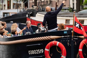 Amsterdam: Grachtenrondvaart met gids en optie voor een drankje