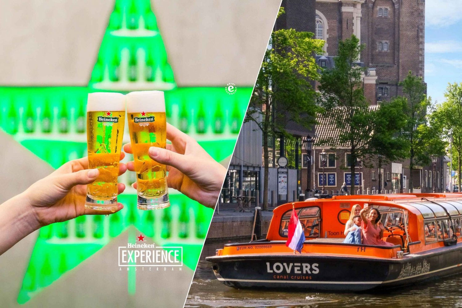Amsterdam: Heineken Experience och en timmes kanalutflykt