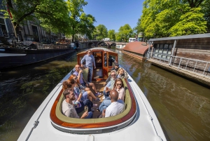 Ámsterdam: Crucero en barco histórico con barra libre y aperitivos