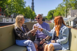Ámsterdam: Crucero en barco histórico con barra libre y aperitivos