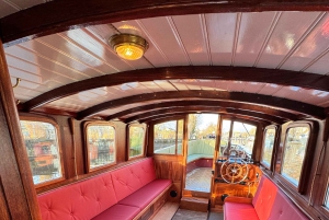 Ámsterdam: Crucero en barco histórico con barra libre y aperitivos