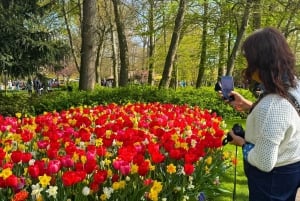 Amsterdam: Keukenhof Tulip Garden and Giethoorn Experience