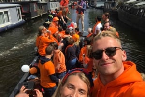 Amsterdam: Königstag-Party-Kreuzfahrt mit offener Bar und Musik
