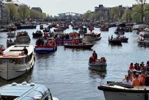 Amsterdam: Kingsday Party Cruise inkludert drinker