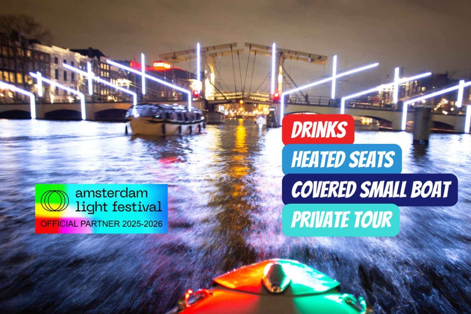 Boottocht Amsterdam Light Festival