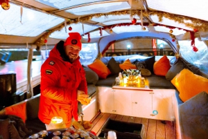 Amsterdam: Tour en barco de la Fiesta de la Luz con aperitivo y bebidas