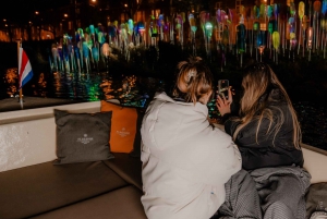 Amesterdão: Barco do Festival das Luzes com bebidas e snacks ilimitados