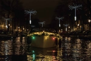 Amsterdam: Light Festival-båt med obegränsat antal drinkar och snacks