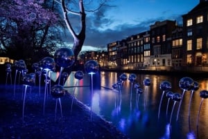 Amsterdam: Paseo en barco por el canal del Festival de la Luz desde los puestos navideños