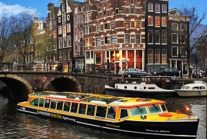 Amsterdam: Valofestivaali Canal Cruise joulukioskeista