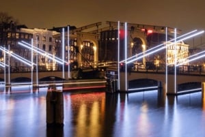 Amsterdam : Croisière sur le canal du festival des lumières à partir des stands de Noël