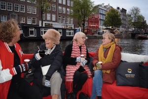 Amsterdam: Valofestivaali Canal Cruise joulukioskeista