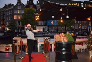 Amsterdam Light Festival Kanalrundtur med öppet akterdäck